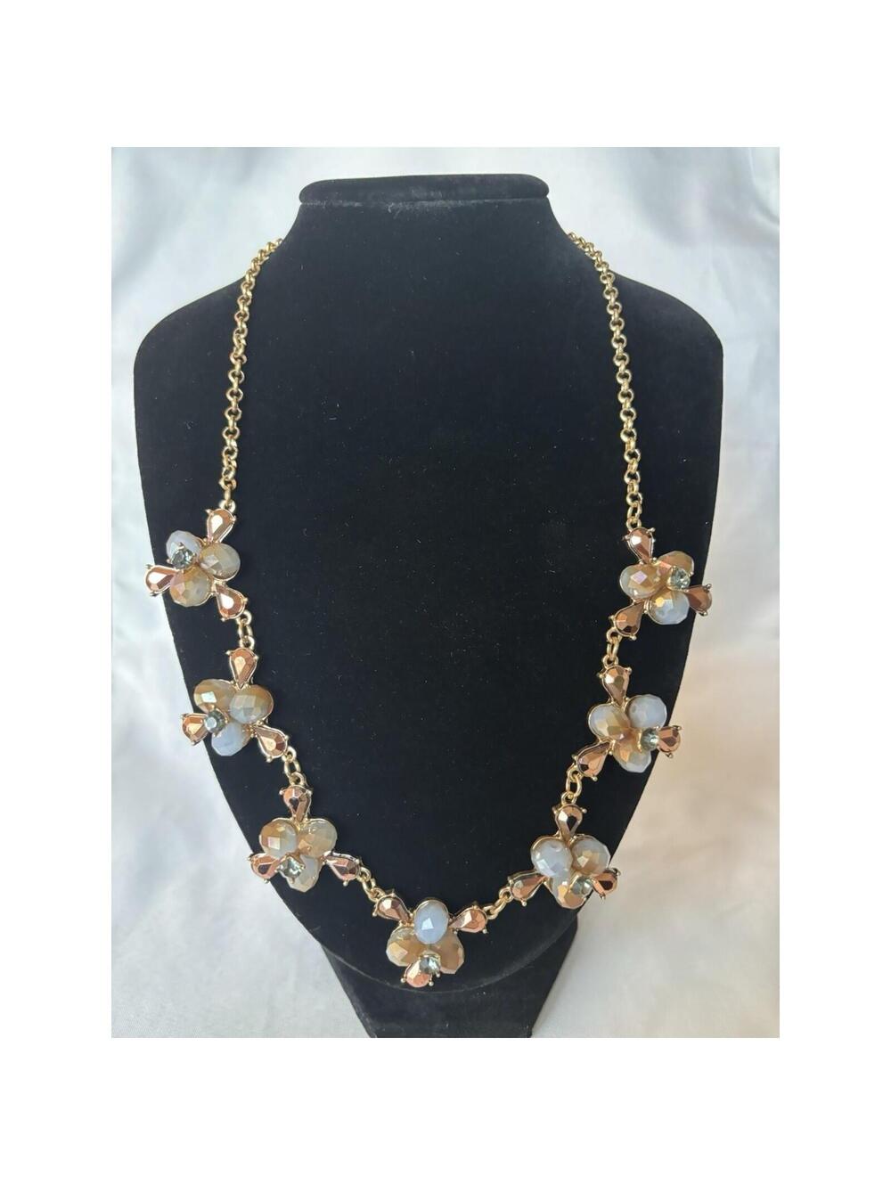 Jessica Necklace Gold Tone Costume Jewelry Elegant Fashion Statement Gift NEW